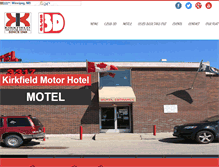 Tablet Screenshot of kirkfieldmotorhotel.mb.ca